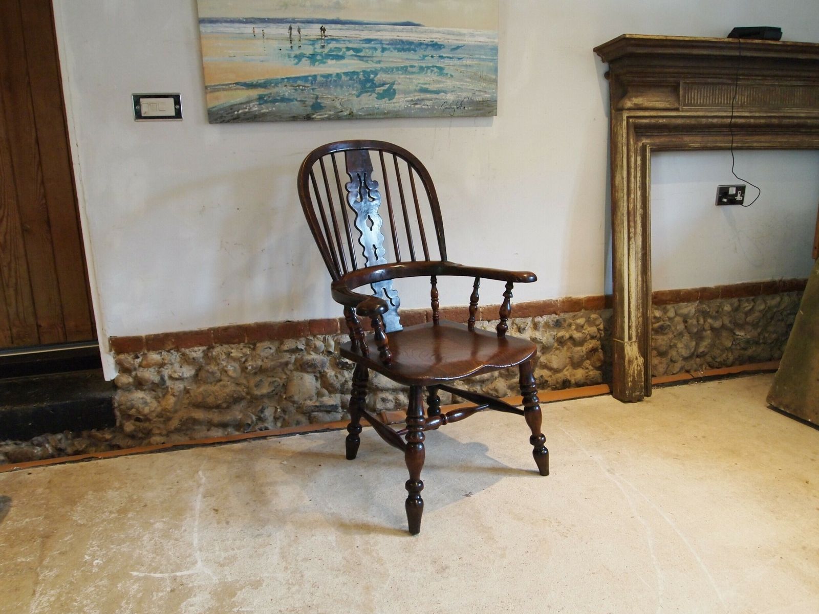 photo vinterior Chair Outstanding John Moss Worksop Yew And Burr Yew Windsor Armchair C1860
