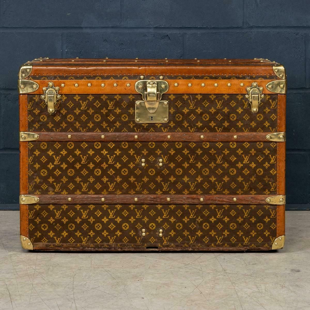 20th Century Louis Vuitton Trunk In Monogram Canvas, Made In France C.1930 photo furniture