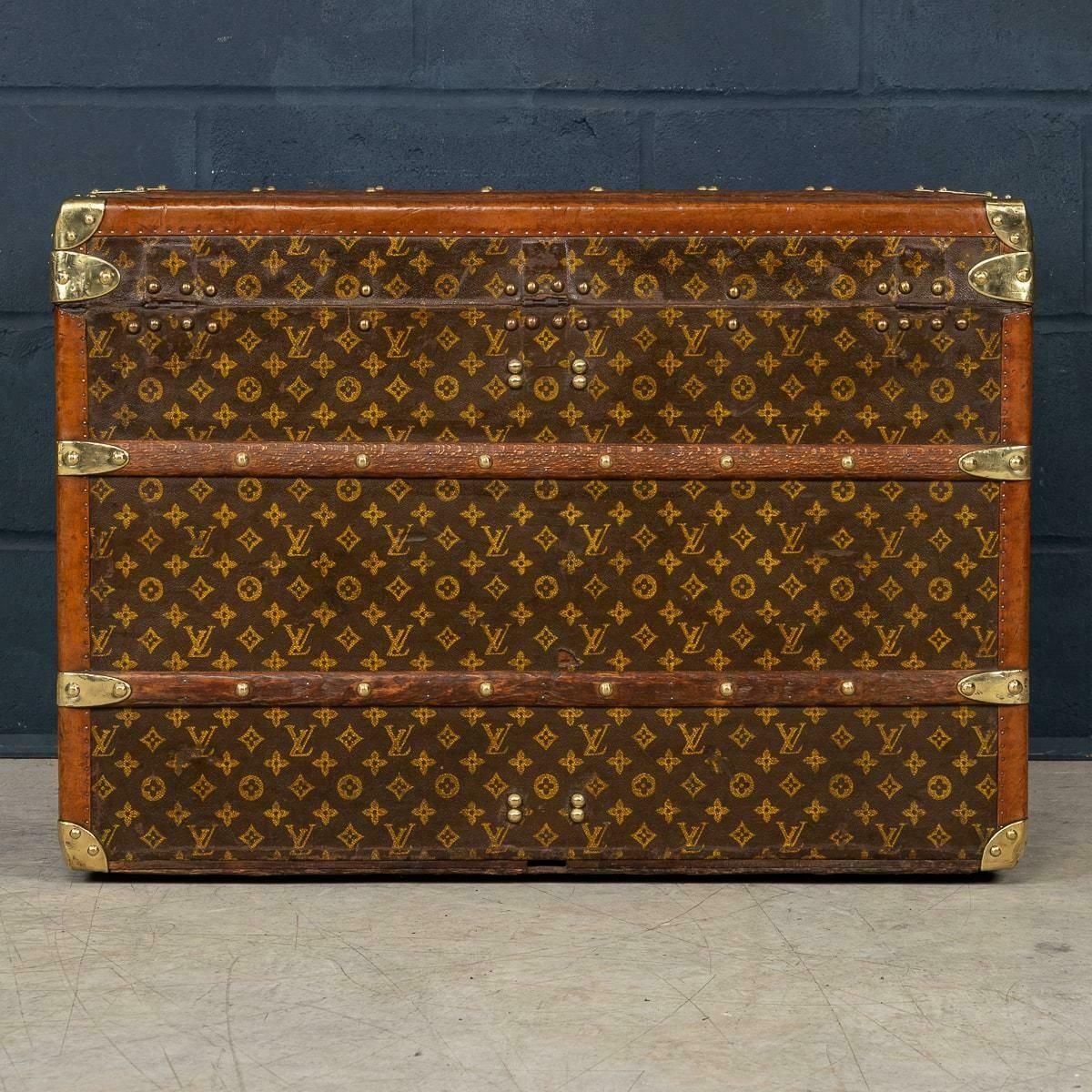 20th Century Louis Vuitton Trunk In Monogram Canvas, Made In France C.1930 photo Furniture