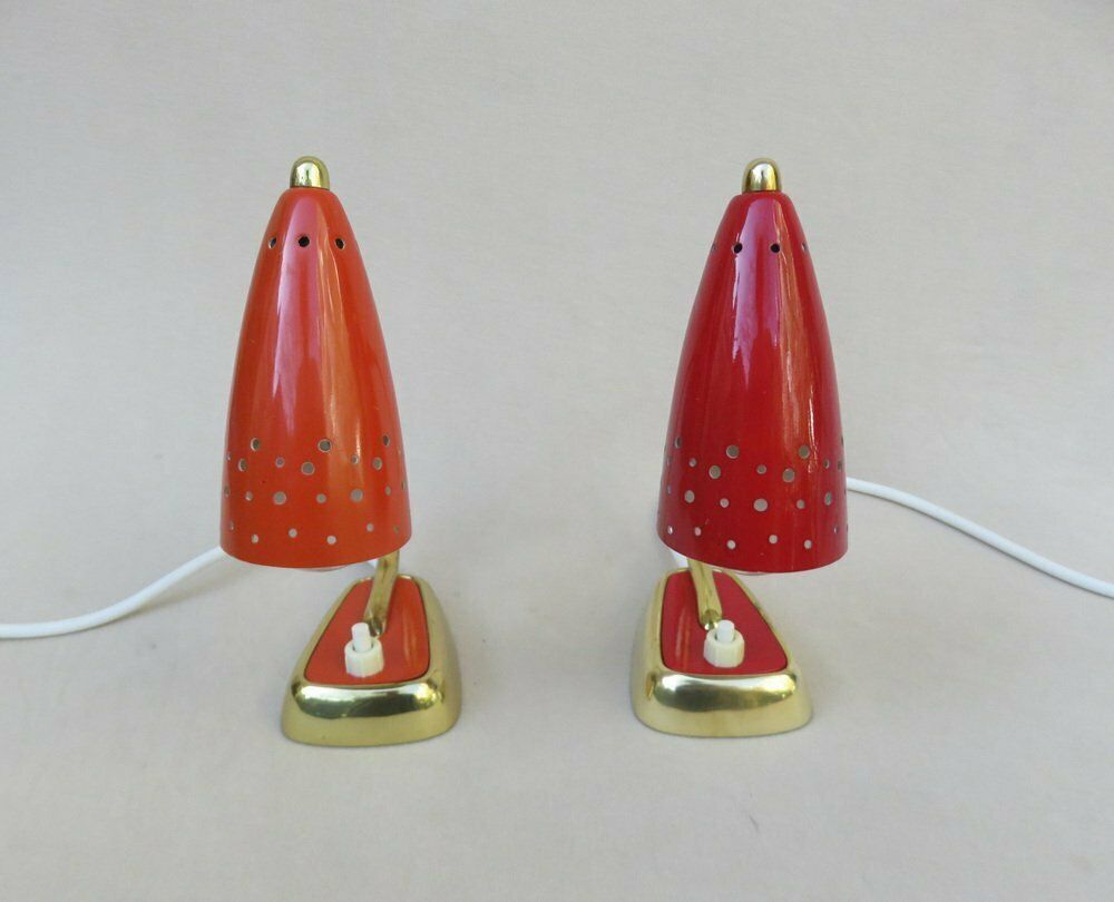 Extraordinary Italian Bedside Lamps, 1950s, Set Of 2 photo Lighting