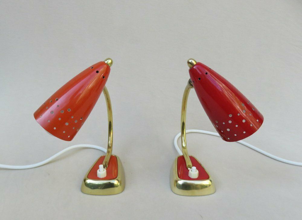 Extraordinary Italian Bedside Lamps, 1950s, Set Of 2 photo 2707.25