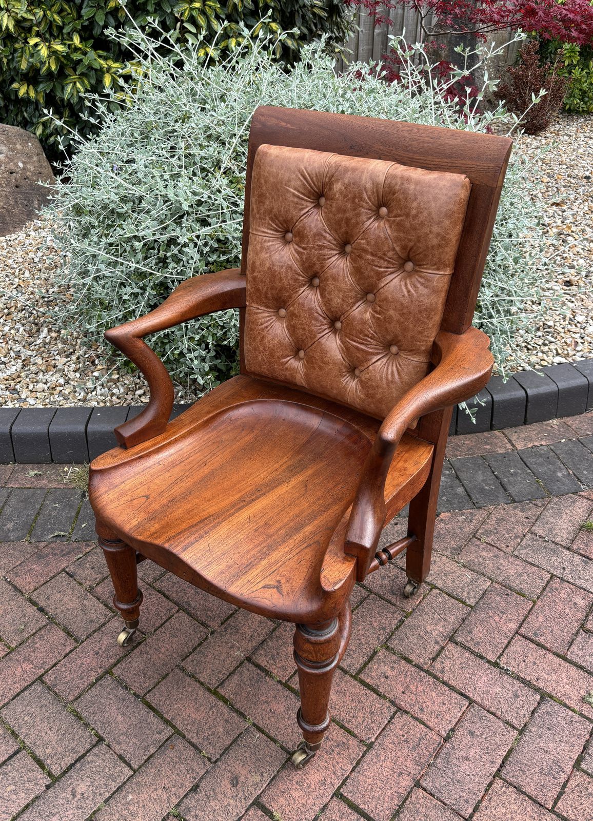 Heals Of London Mahogany Desk Chair C1884