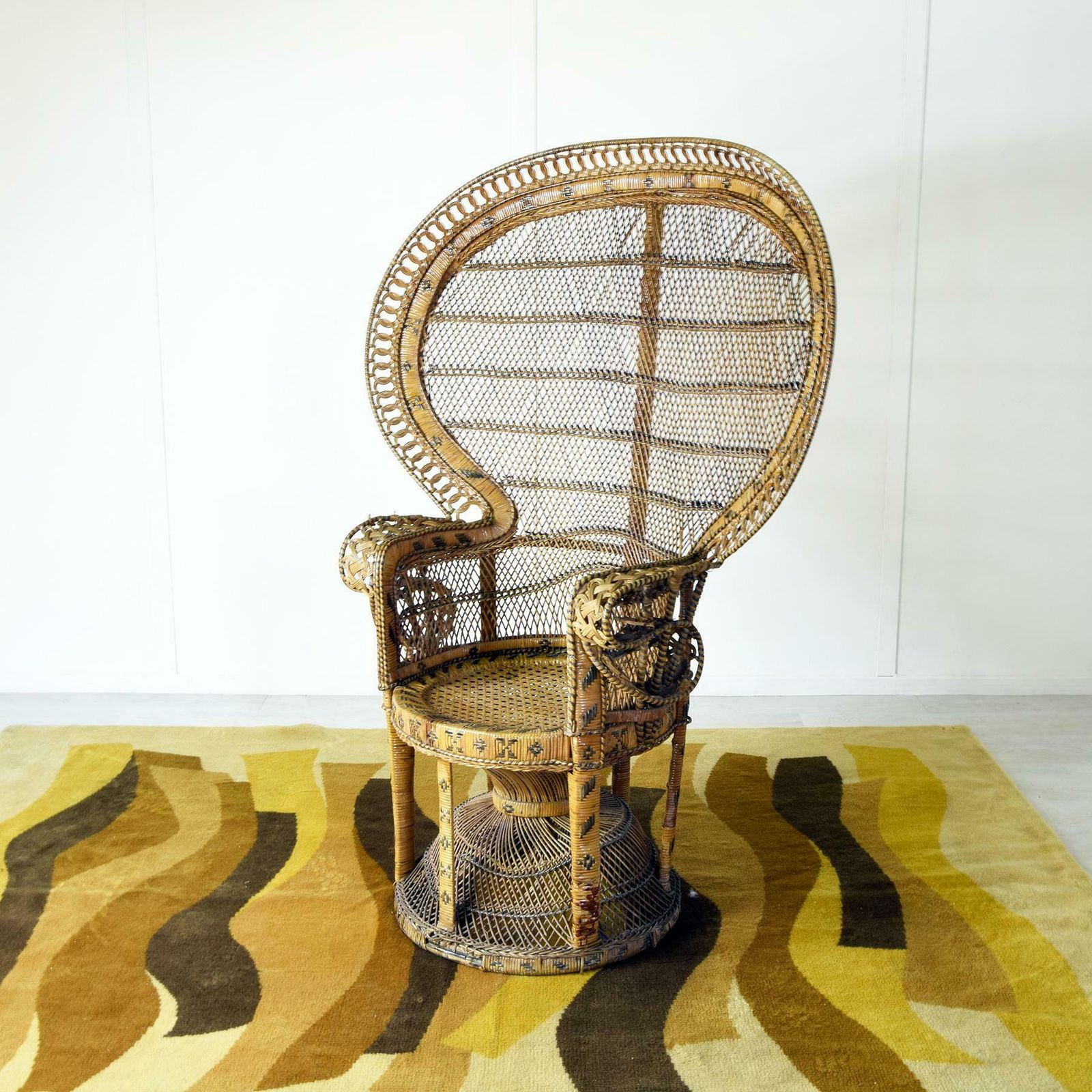 Peacock Armchair Emanuelle 1970s photo for sale