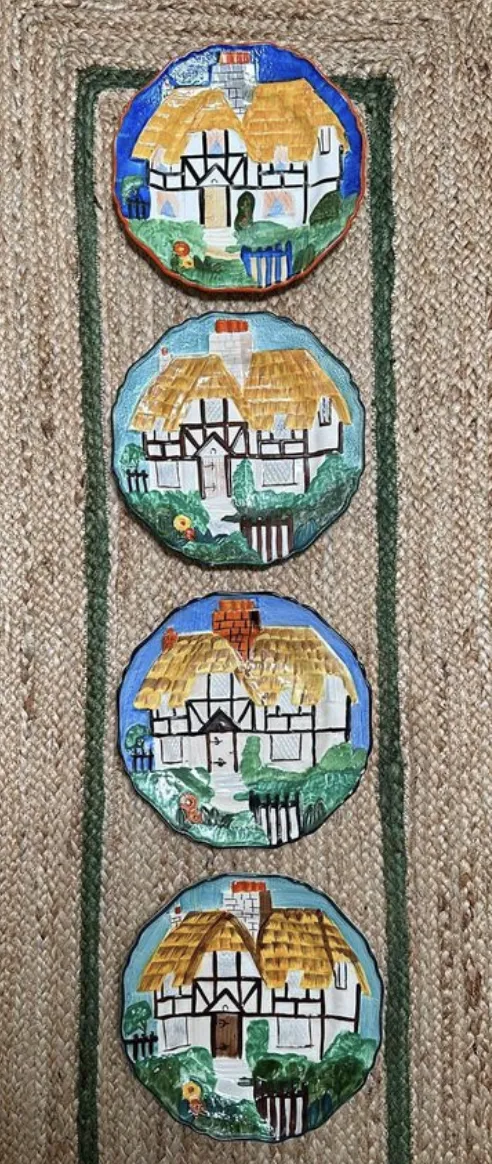 Coronaware S.Hancock And Sons Hanpainted House Plates