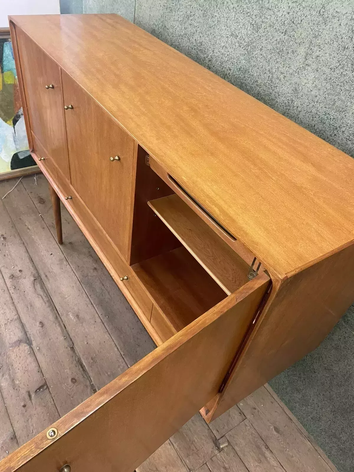 photo for sale Retro Vintage Sideboard Teak Danish 1950s 60s Heals Rare Design Robin Day Era