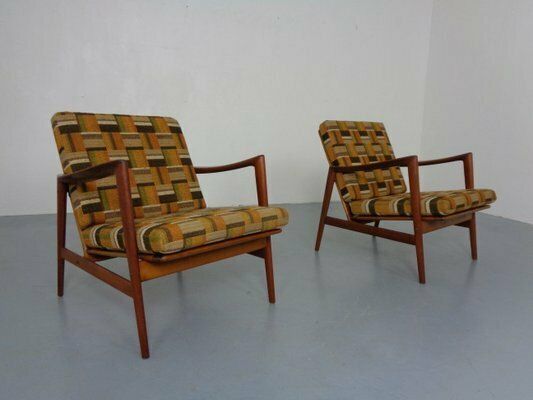 Danish Organic Teak Armchairs Attributed To Hans Olsen, Denmark, 1950s, Set Of 2 photo 2277.0