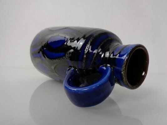 Blue & Black 1534 20 Ceramic Vase From Carstens Tönnieshof, Germany, 1970s photo vinterior