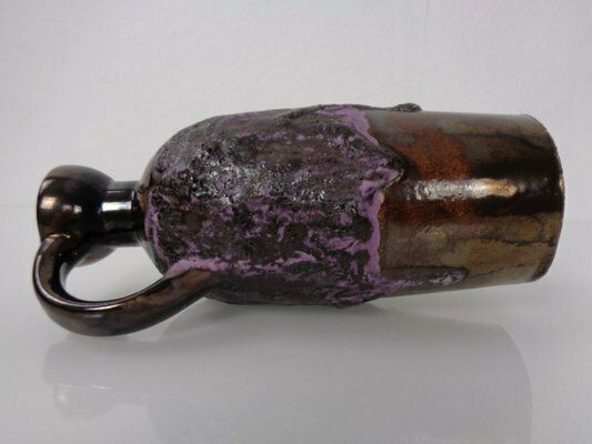 Purple & Gold Lava 321/3 Ceramic Vase From Ruscha, 1960s photo Home Decor