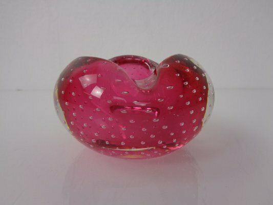 Pink Sommerso Murano Glass Ashtray, Italy, 1960s photo vinterior