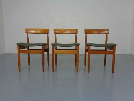 Dining Chairs In Teak And Leather By Farsø Stolefabrik, 1960s, Set Of 3 photo furniture