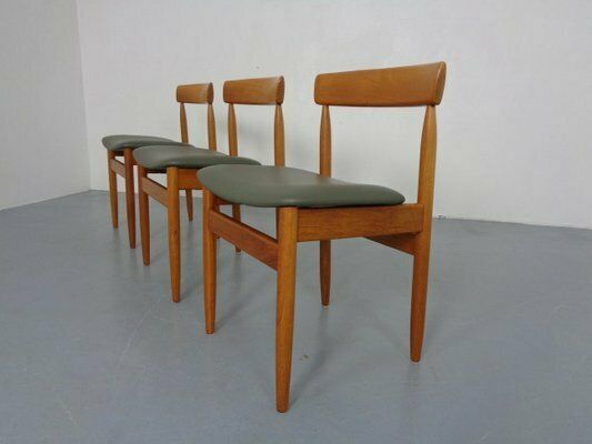 Dining Chairs In Teak And Leather By Farsø Stolefabrik, 1960s, Set Of 3 photo 1139.0