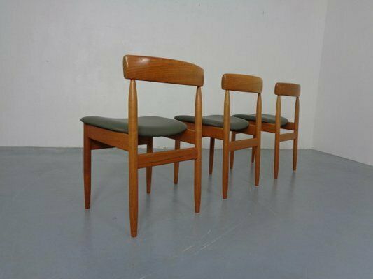 Dining Chairs In Teak And Leather By Farsø Stolefabrik, 1960s, Set Of 3 photo buy