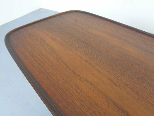 Teak & Oak Coffee Table By Børge Mogensen For Fredericia Stolefabrik, 1950s photo vintage