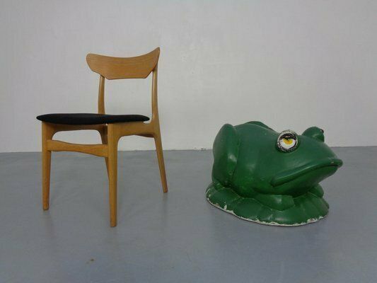 Large Fiberglass Garden Frog, 1960s photo Garden Decor