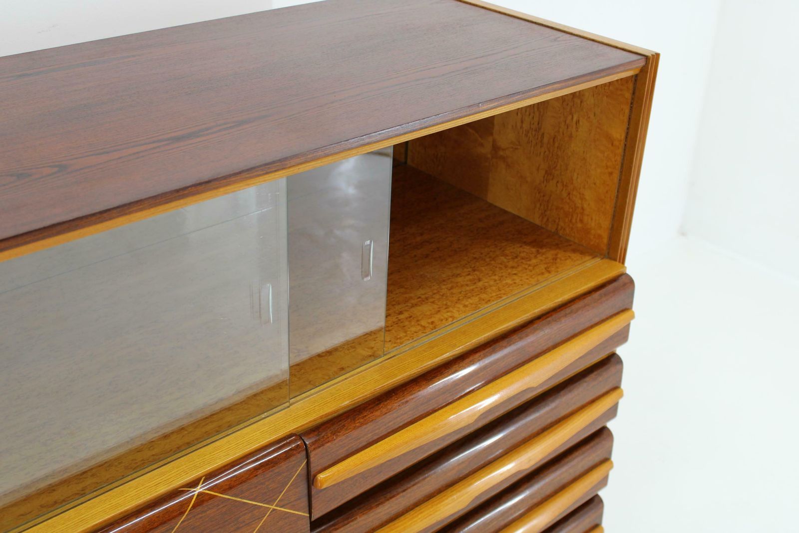 photo buy 1960s Wooden Cabinet /Chest Of Drawers, Czechoslovakia