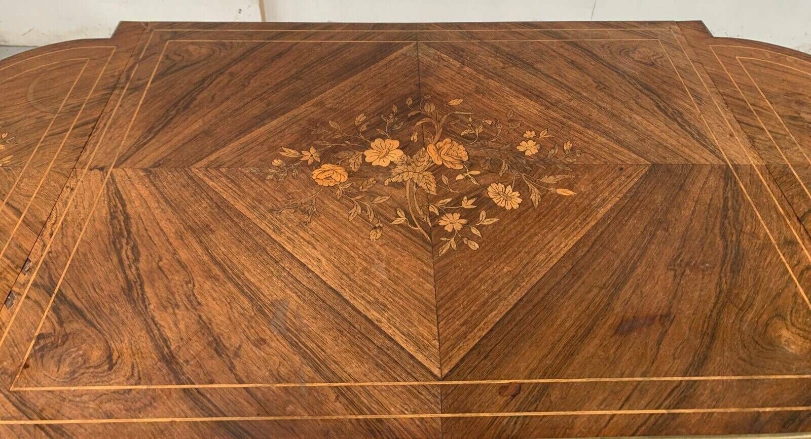 Napoleon III Style Desk Table With Marquetry Top, 20th Century photo buy