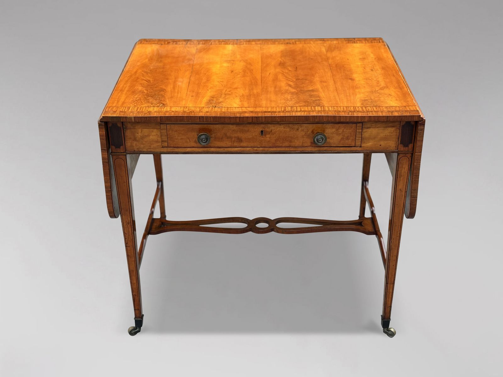 photo for sale 18th Century George III Sheraton Period Satinwood Table