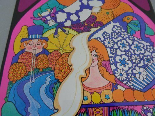 320.0 Psychedelic Jrm Tinprint Metal Picture By Ivan Ripley, 1960s photo