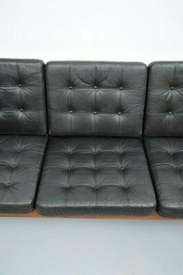 Senator Sofa With Black Leather Cushions By Ole Wascher For France And Son photo Furniture