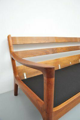 photo vinterior Senator Sofa With Black Leather Cushions By Ole Wascher For France And Son