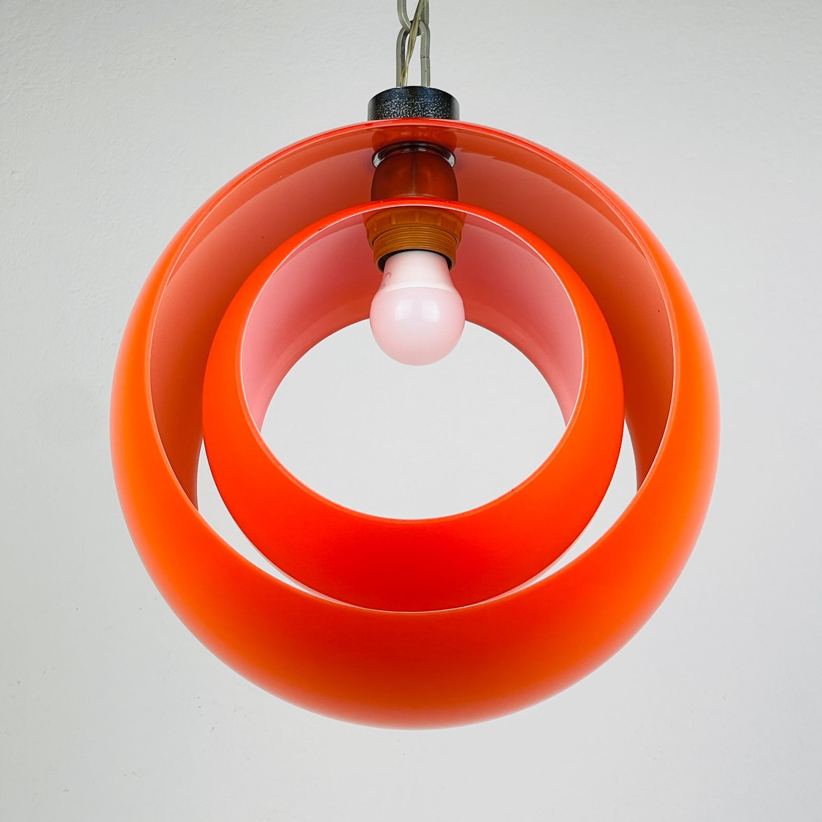 photo vintage Carlo Nason Murano Pendant Lamp Eclisse, Italy 1960s