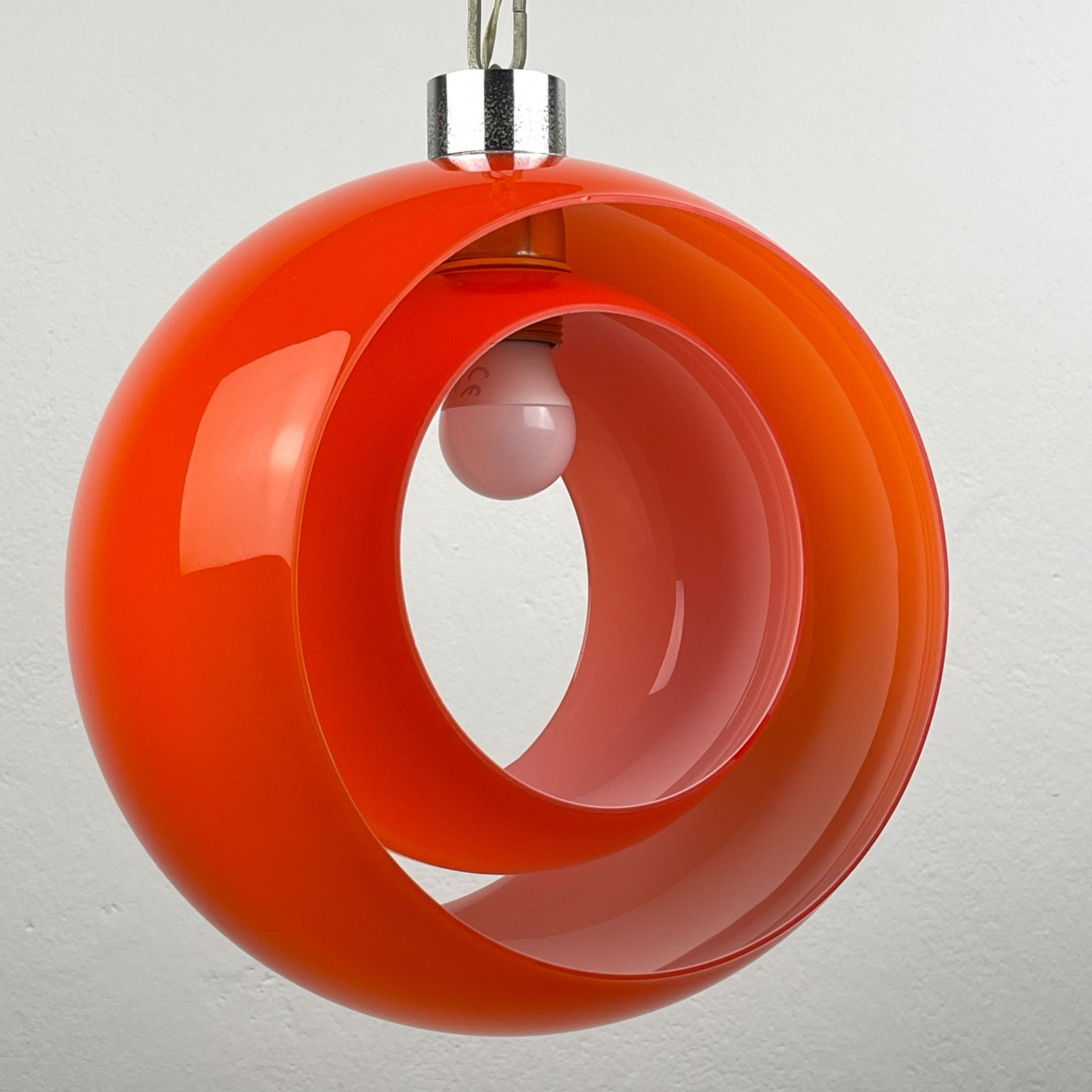 Carlo Nason Murano Pendant Lamp Eclisse, Italy 1960s