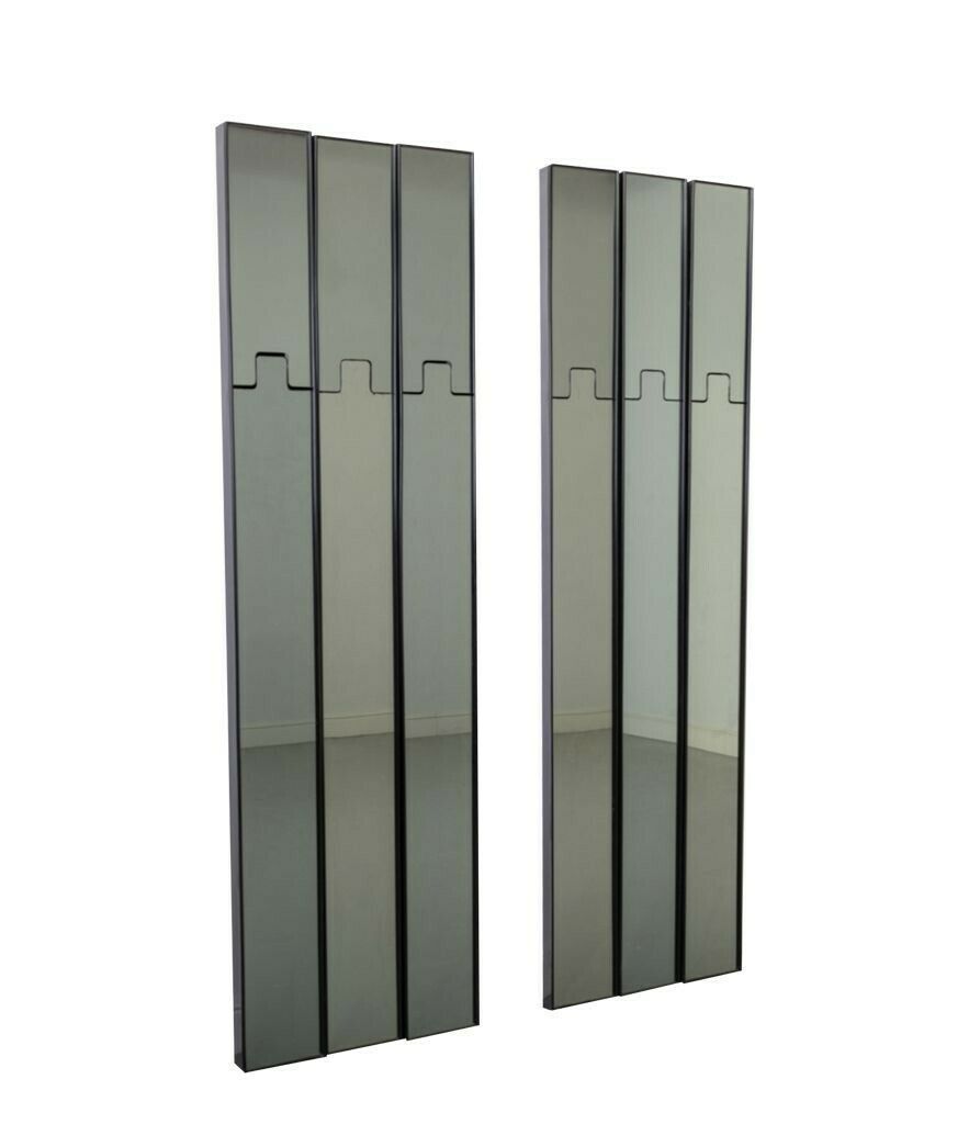 A Set Of 4 1970s "Gronda" Coat Hanger Mirrors Designed By Luciano Bertoncini For Elco