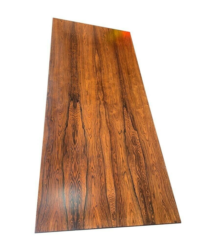 A Very Sleek Danish 1960s Rosewood Coffee Table With Black Metal Frame And Legs photo vinterior