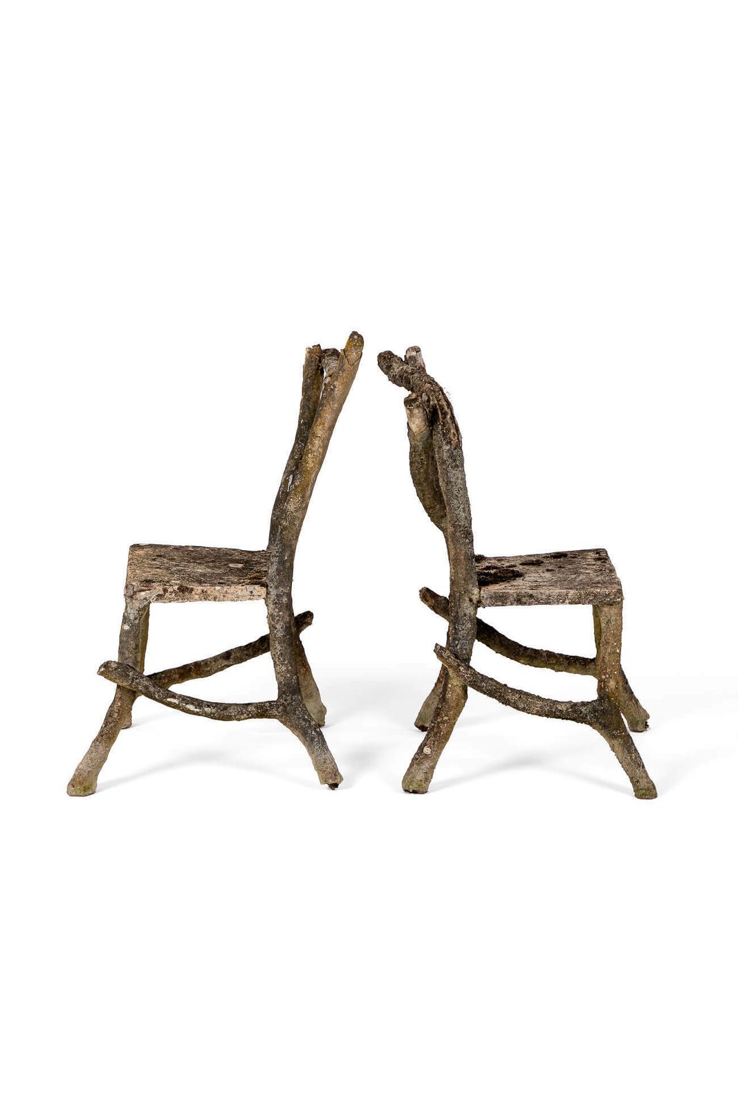 Faux Bois Chairs, 1930s, Vintage photo for sale