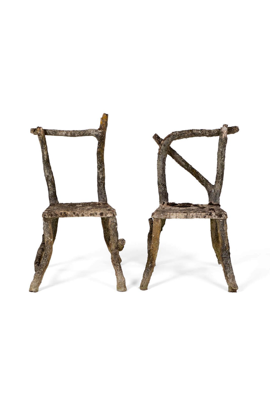 Faux Bois Chairs, 1930s, Vintage photo 2177.0