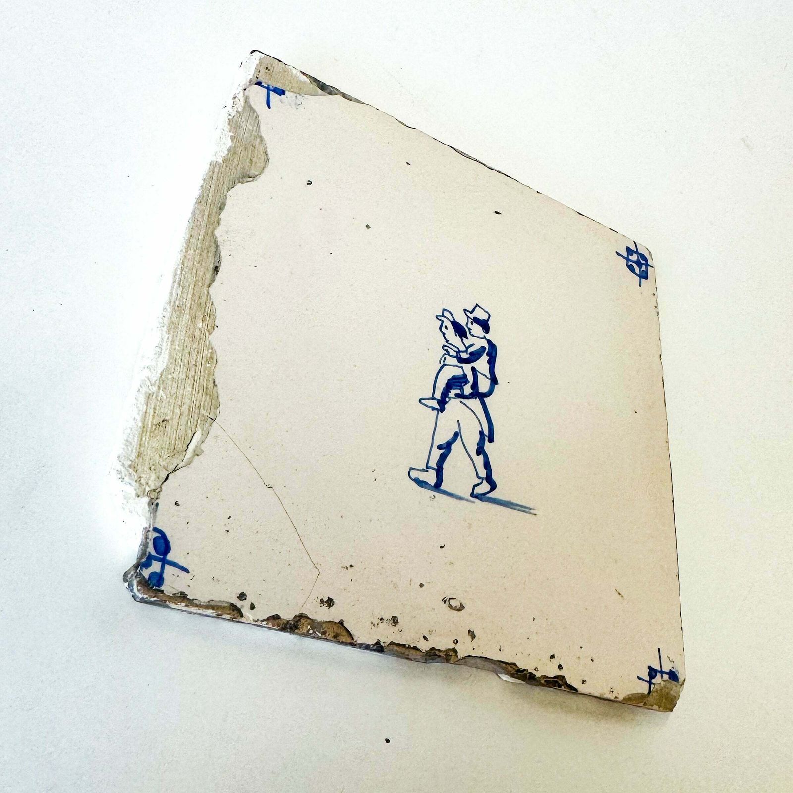 Set Of 6 Antique 18th Century Dutch Delft Tiles photo buy