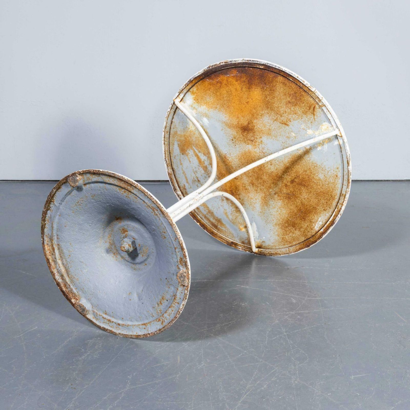 1950’s French Metal Tripod Base Outdoor Small Gueridon Table photo for sale