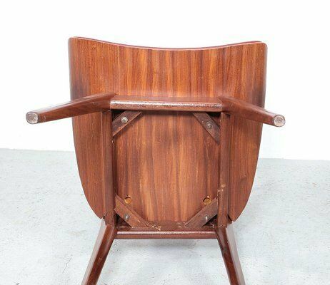 1264.0 Vintage Teak Wooden Ladder Chairs, 1960s, Set Of 4 photo