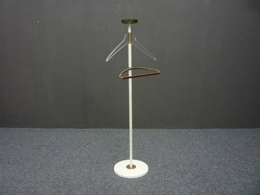Brass And Acrylic Glass Coat Rack From Vereinigte Werkstätten Collection, 1950s