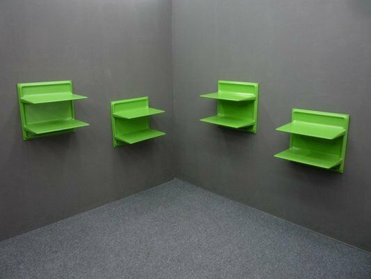 Space Age Wall Shelf By Ernest Lgl For Wilhelm Werndl, 1960s Set Of 4