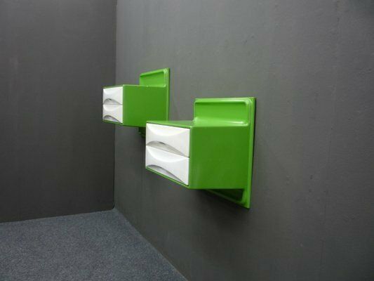 Wall Shelf With Drawers By Ernest Igl For Wilhelm Werndl, 1960s Set Of 2 photo Furniture