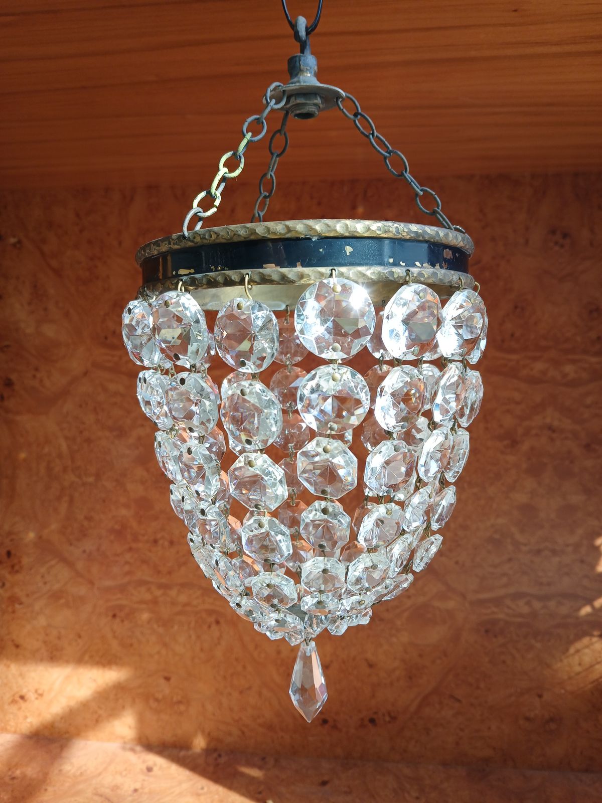 Set Of 2 Matching Early 20th Century Bag Chandeliers photo furniture