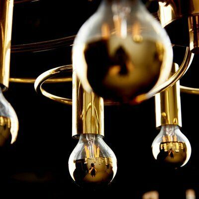 Brass Chandelier By Hans Wilfried Hegger For Cosack, 1970s photo 575.0