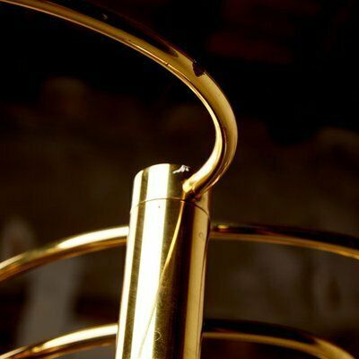 Brass Chandelier By Hans Wilfried Hegger For Cosack, 1970s photo vinterior