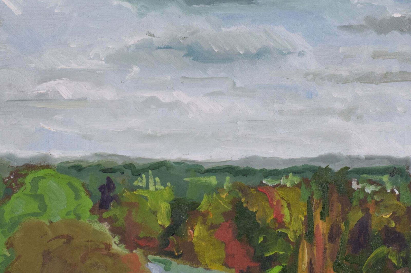 Richmond Terrace In Autumn   En Plein Air Painting photo 330.0