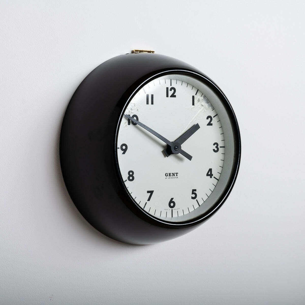 Rare Extra Small Vintage Bakelite Wall Clock By Gent Of Leicester photo furniture