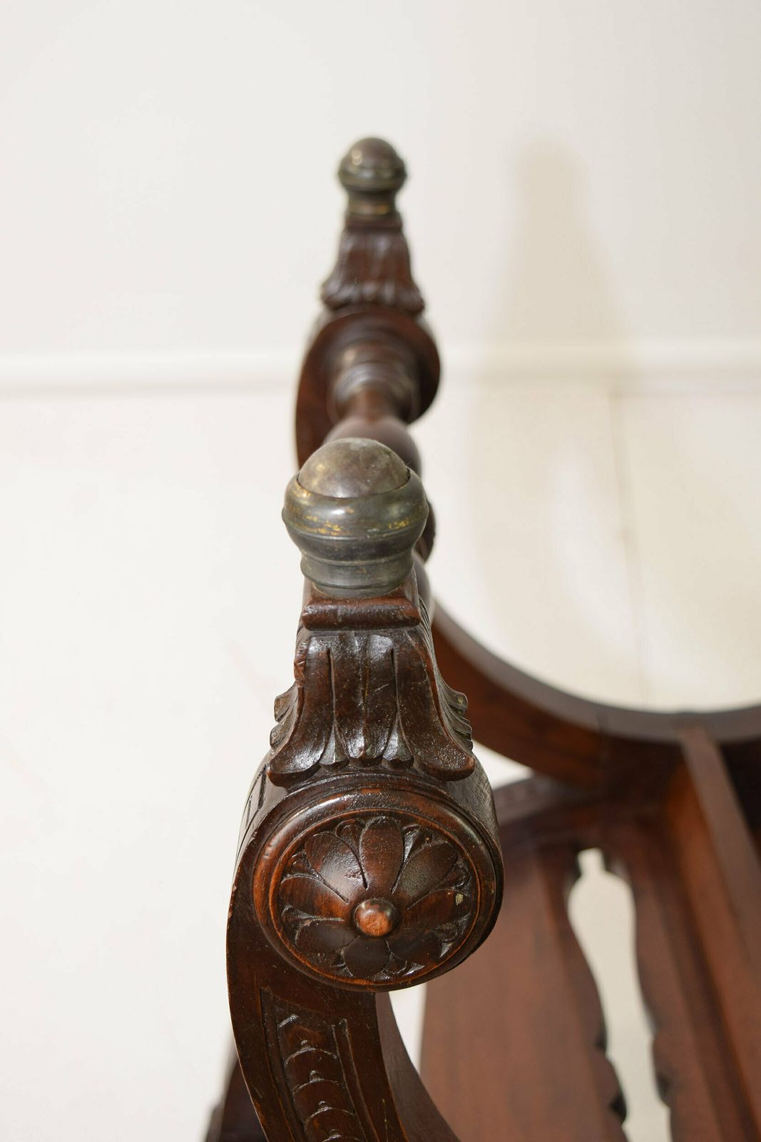 photo for sale 19th Century Mahogany Italian Savonarola Chair