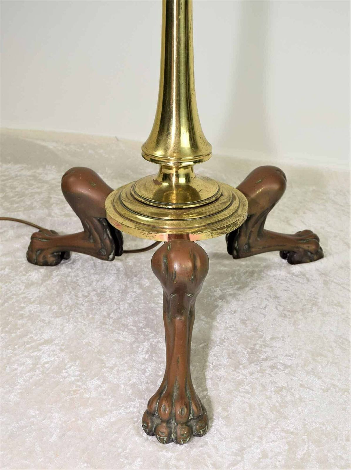 Bronze And Brass Telescopic Standard Lamp photo vinterior