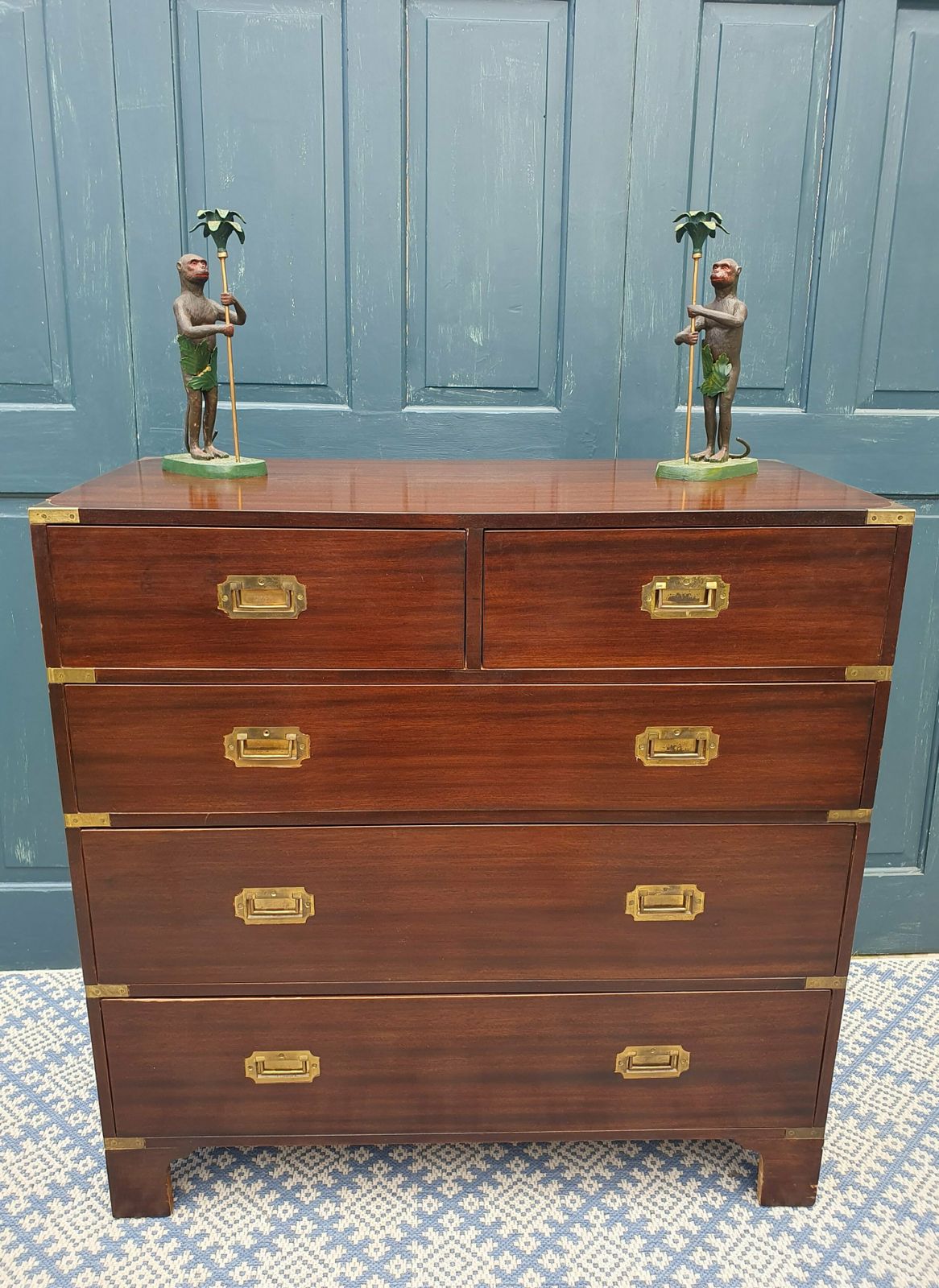 Campaign Chest Of Drawers, Early 20th Century photo furniture