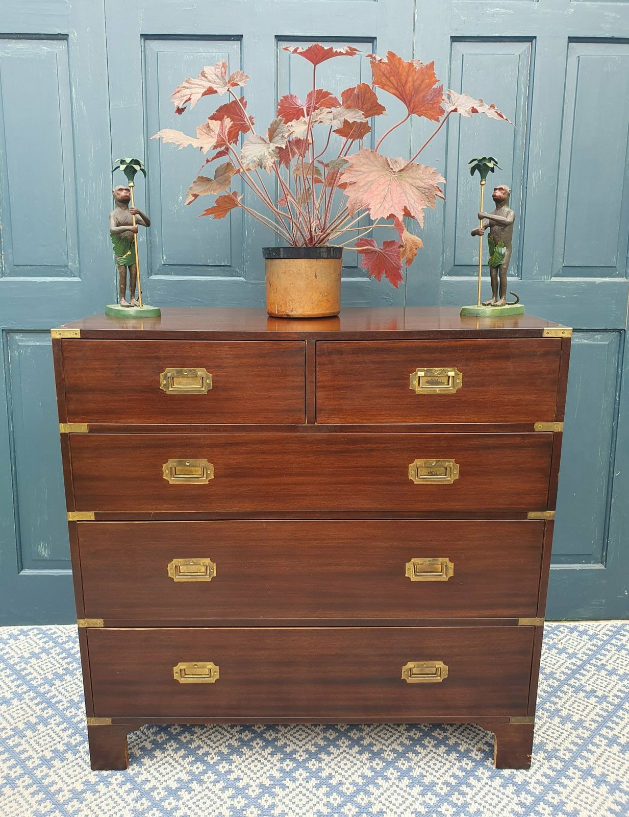Campaign Chest Of Drawers, Early 20th Century photo 1495.0