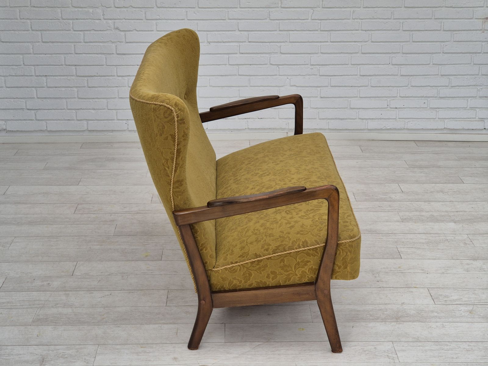 1960s, Danish 2 Seater Sofa By Søren Hansen For Fritz Hansen, Original Condition. photo 1450.0