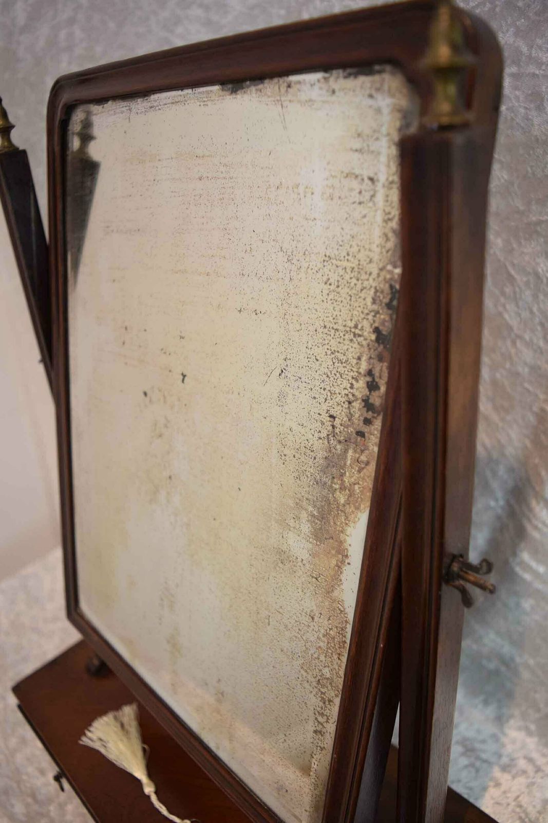 Georgian Dressing Table Mirror With Drawer photo Furniture