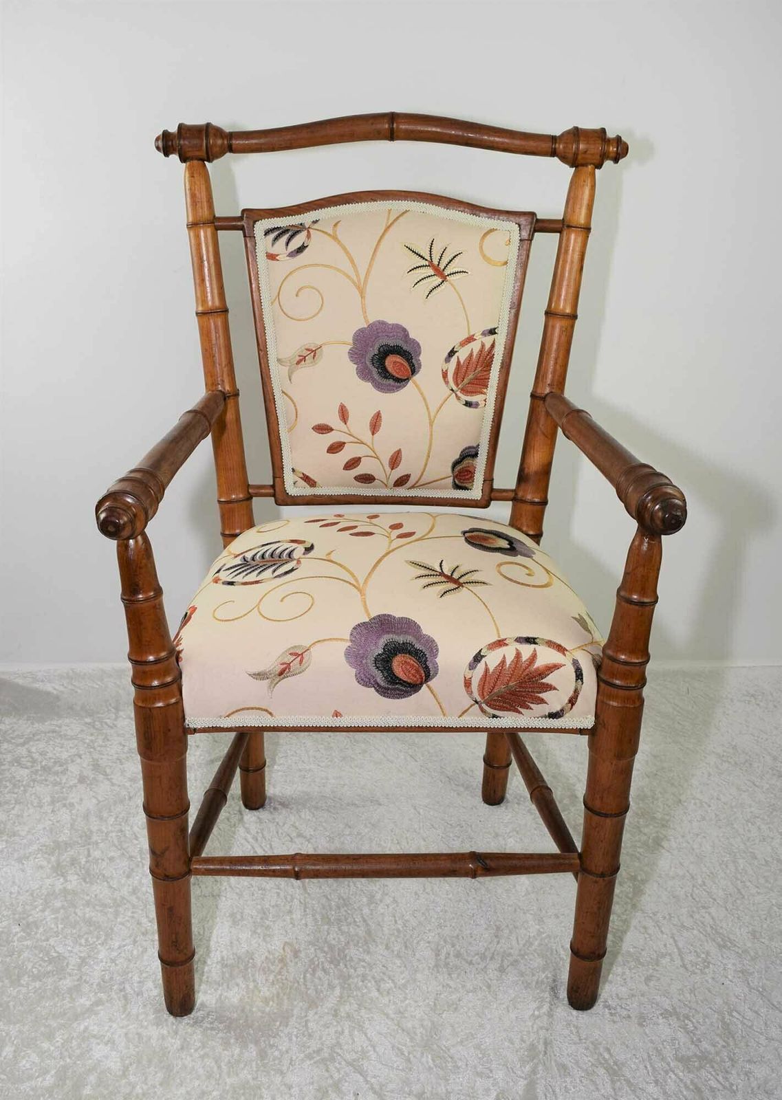 French Faux Bamboo Armchair, Traditional photo furniture
