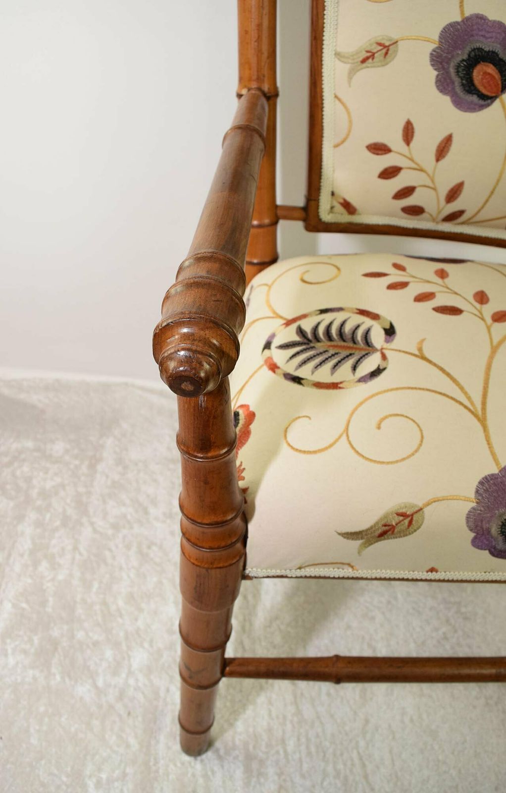 photo furniture French Faux Bamboo Armchair, Traditional