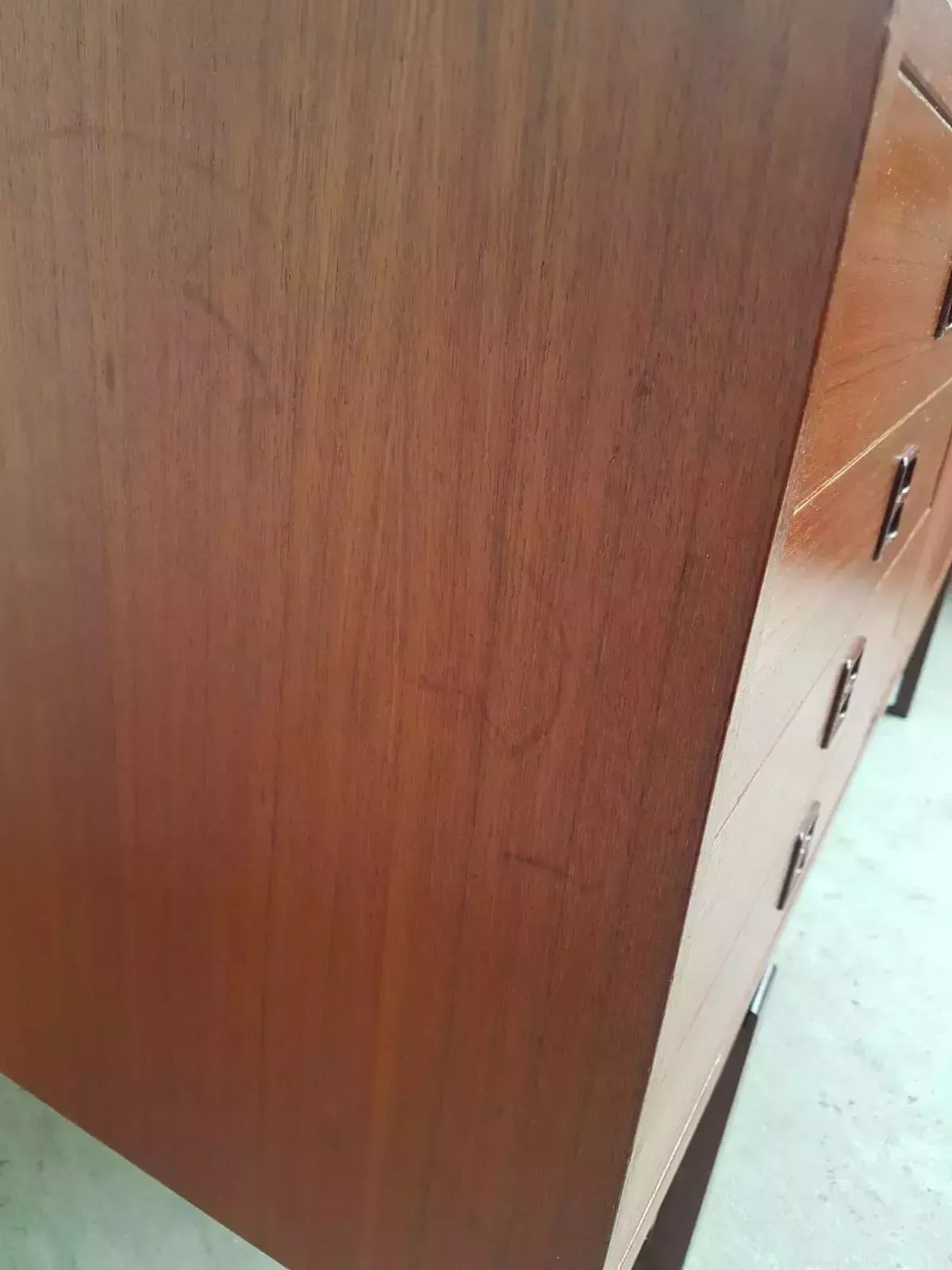 photo vinterior Vtg Mid Century Danish Teak Sideboard Credenza Scandi Retro